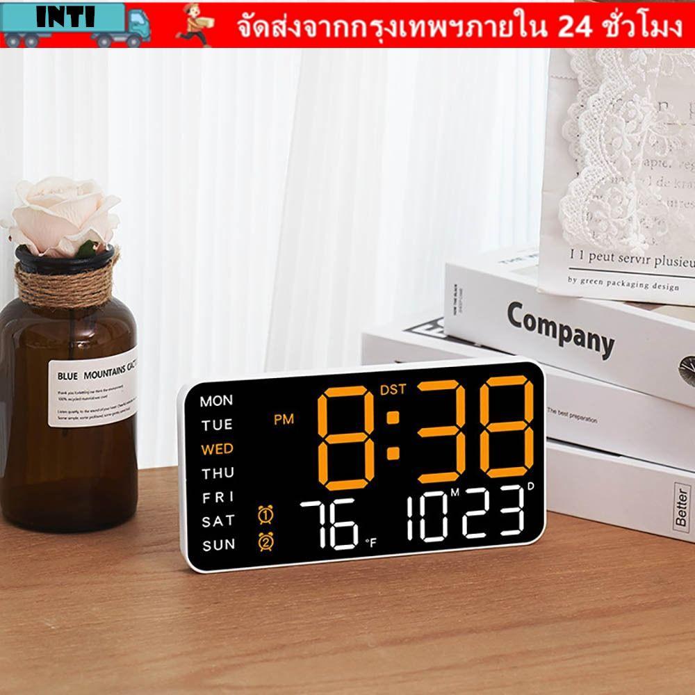 นาฬิกากำลังเวลาอิเล็กทรอนิกส์แบบแขวน สำหรับห้องนอน มาพร้อมฟังก์ชันแสดงปฏิทินและอุณหภูมิ