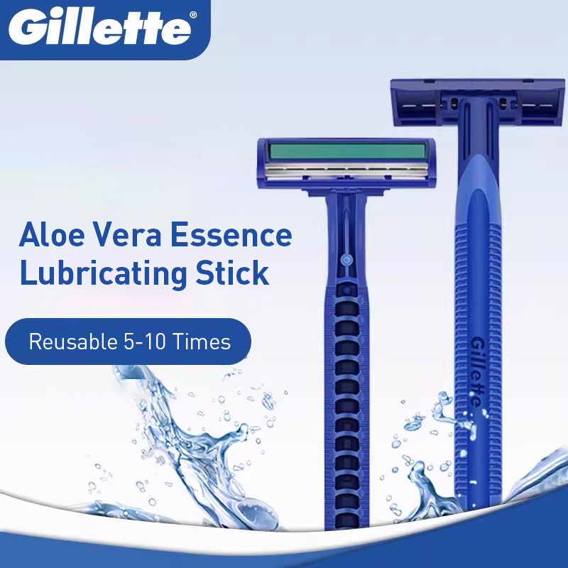 Gillette มีดโกนแบบใช้แล้วทิ้งพร้อมแถบหล่อลื่น