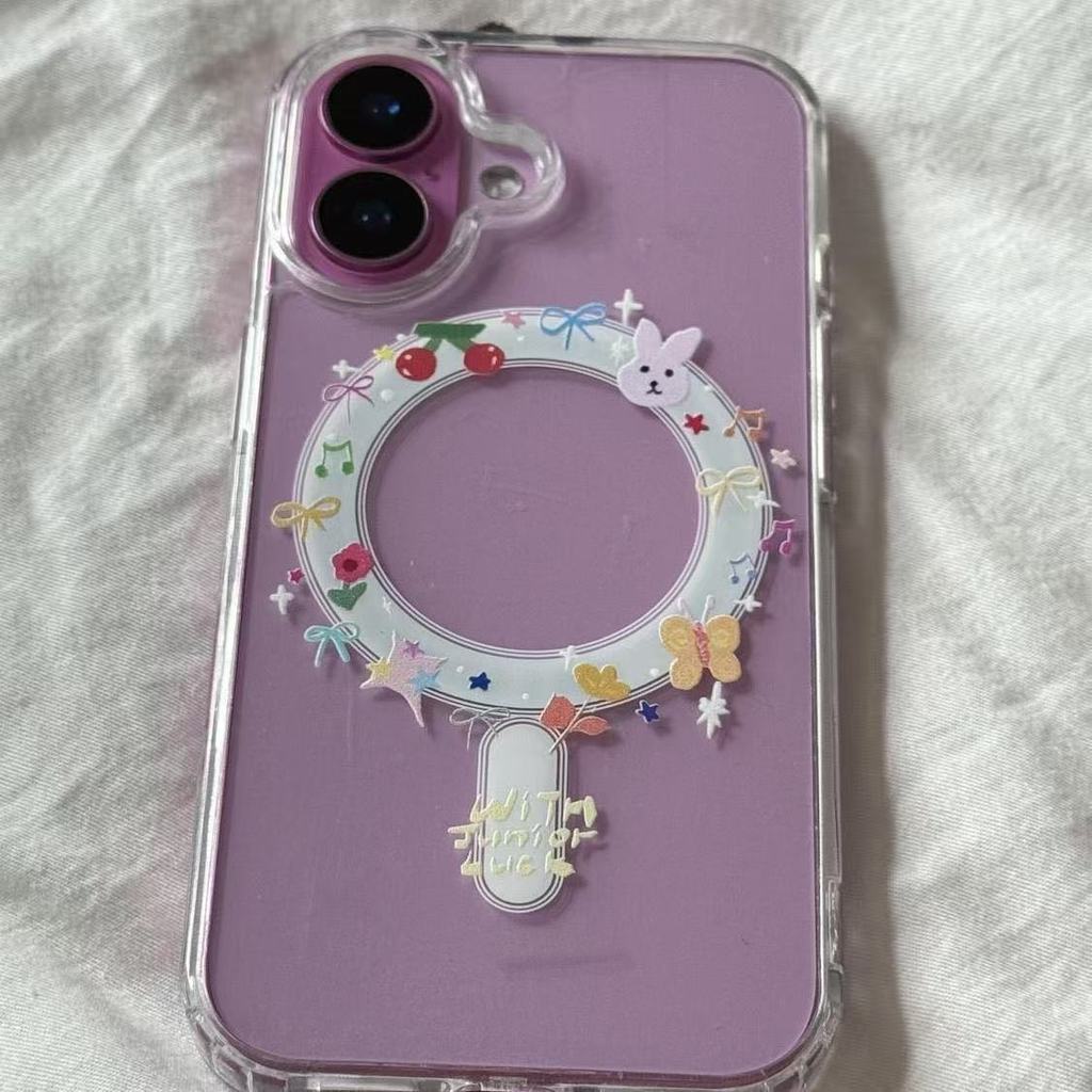 เคสโทรศัพท์ลายโบว์และกระต่าย ใช้ได้กับ iPhone 17/16/15/14ProMax/13Pro/12/11,X/XS/XR/XSMax,7/8Plus เคสแบบนุ่ม ZTYCKCH0520