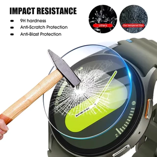 HD กระจกนิรภัยใสสําหรับ Samsung Galaxy Watch 9/8/7 6 5 4 40 มม.44 มม.ฝาครอบป้องกันหน้าจอ Anti-scratch ฟิล์มแก้ว