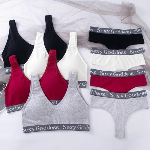 กางเกงในสตรี kelvin klein เสื้อกีฬา ชุดชั้นในผ้าฝ้ายแท้สำหรับผู้หญิง ออกแบบมาอย่างสวยงาม มีแผ่นรองอก