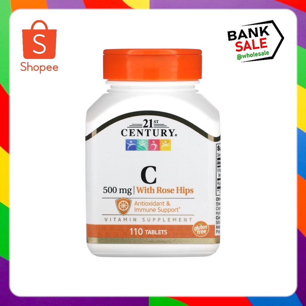 21st Century, Vitamin C with Rose Hips, 500 mg