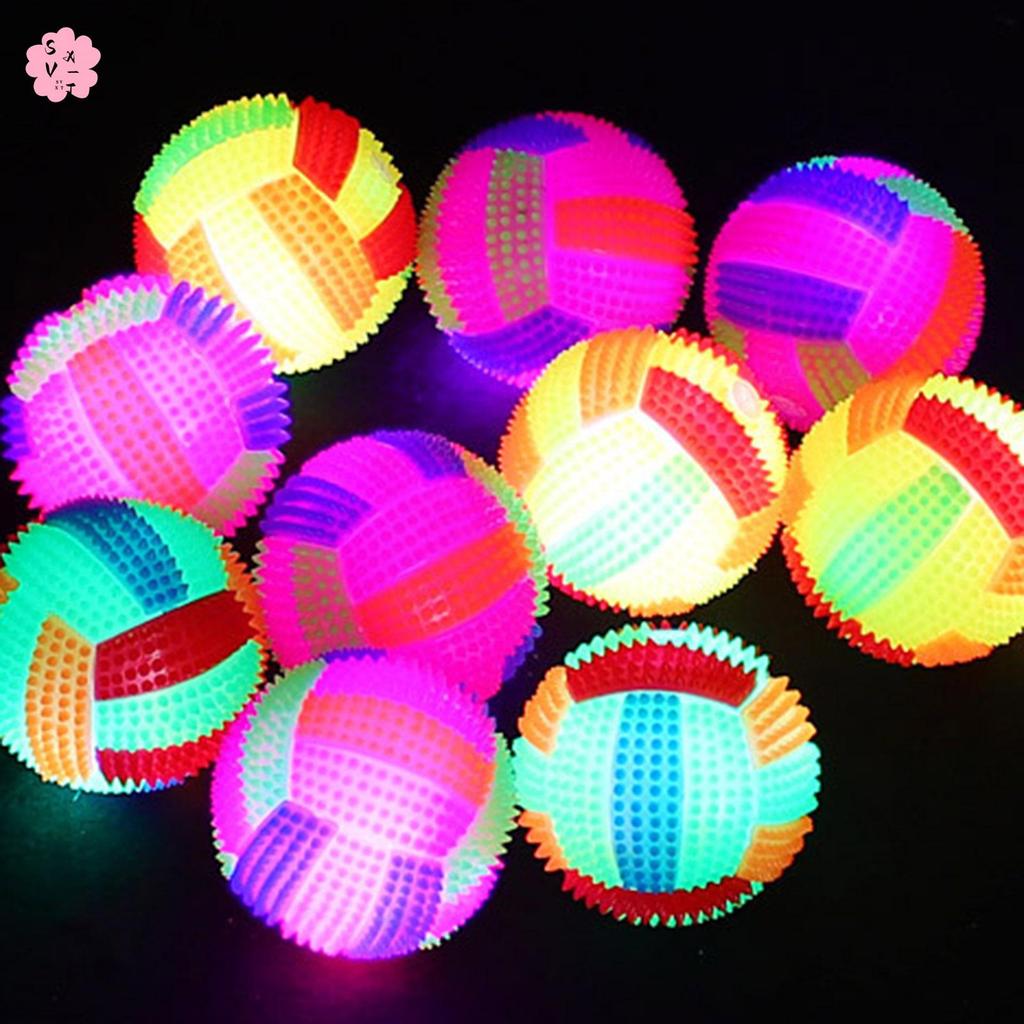 Squeaky Dog Balls ของเล่นทําความสะอาดฟันทําลาย Led Spky Dog Balls สําหรับสุนัขขนาดกลางขนาดใหญ่และขนาดเล็ก