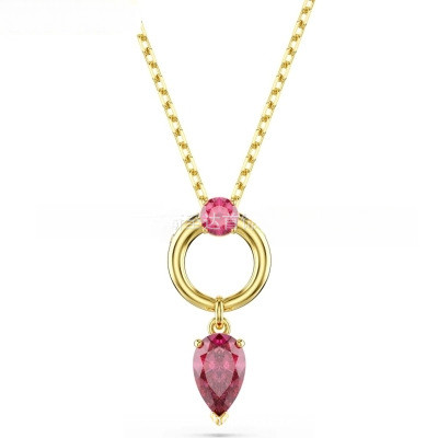 [ขายร้อนสไตล์ใหม่] Swarovski Pear-Shaped Cut Drop-Shaped Necklace Pendant Drop-Shaped Hot-Selling Li