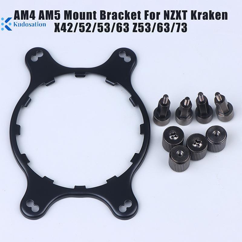 Kudosation AM4 AM5 Mount Bracket Stud Nut Kit สําหรับ NZXT Kraken X41 X42 X51 X52 X61 X62 X63 X72 X7