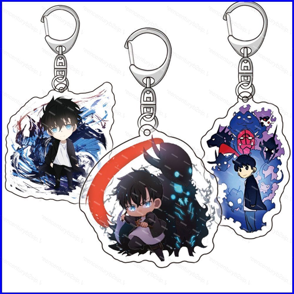 G2P Solo Leveling อะนิเมะรูปพวงกุญแจอะคริลิค Sung Jin-woo Sung Jin-ah Yoo Jin-ho จี้ห้อยกระเป๋า P2G