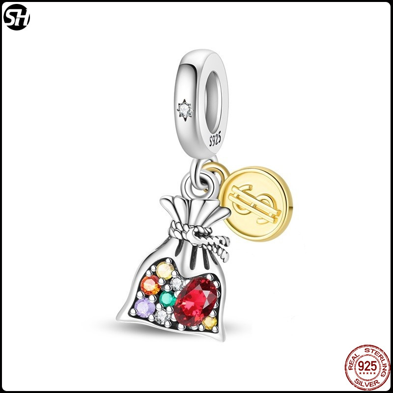 สร้อยข้อมือและสร้อยคอดีไซน์ Charm จากเงิน 925 สำหรับสตรี