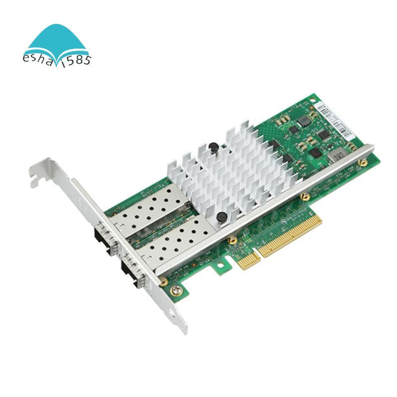 Eshai585X520-DA2 การ์ดเครือข่ายX520-DA2 10GBEการ์ดเครือข่ายDualพอร์ตDual + พอร์ตPCI Express X8 Fiber