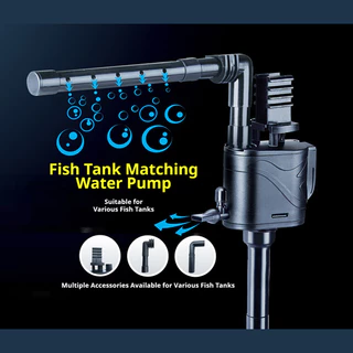 TOPOP กรองตู้ปลา 4-IN-1 ปั๊มน้ำไดโว่ จุ่ม รุ่น IPF-400/IPF-500/IPF-600 กรองบนเงียบ สูบออกซิเจน วัฏจักรน้ำ กรองน้ำ และกำจัดฟิล์มน้ำมัน ของแท้100%