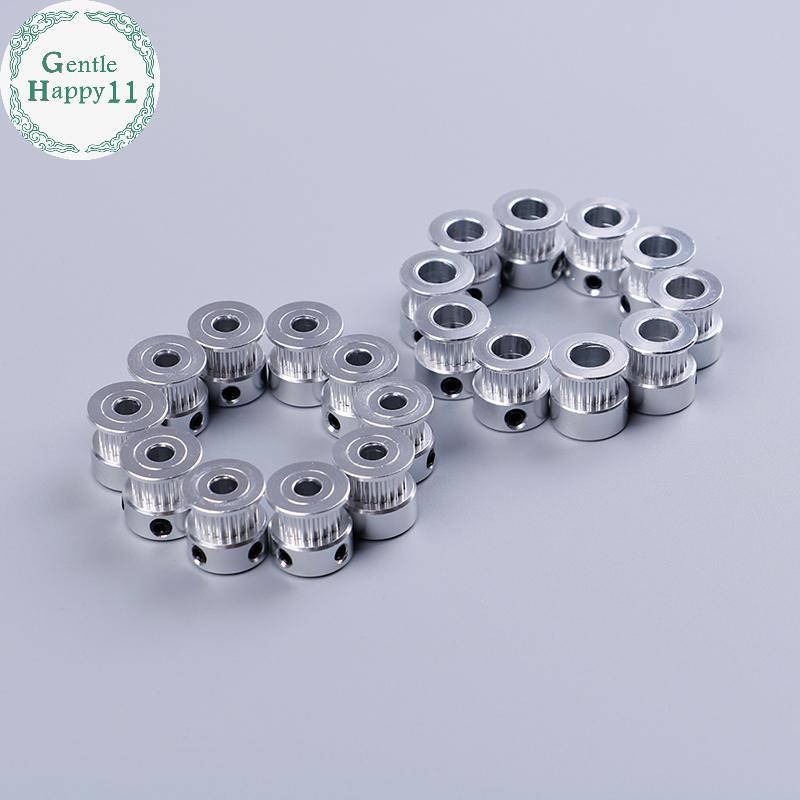 GentleHappy 10 ชิ้น gt2 timing pulley 20 ฟัน bore 5 มิลลิเมตร 8 มิลลิเมตรสําหรับ gt2 เข็มขัดซิงโครนั