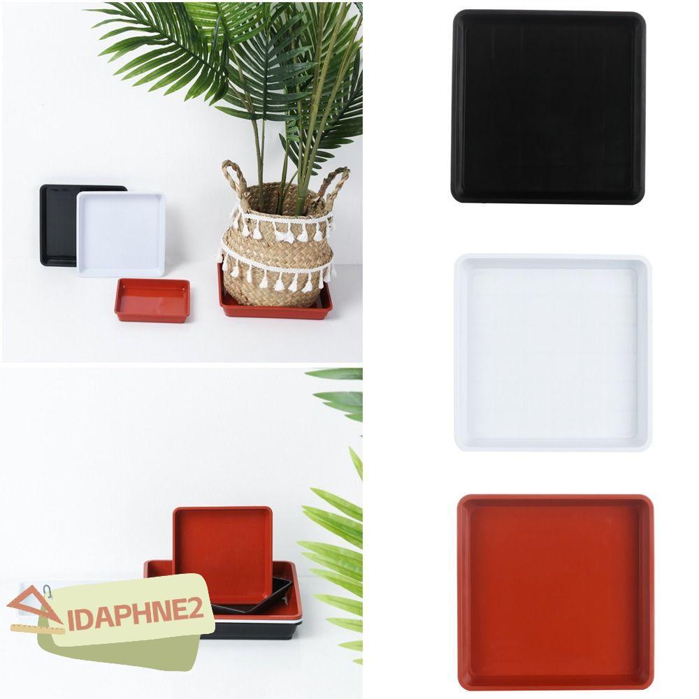 IDAPHNE2 1 ชิ้นถาดหยด Heavy Duty สี่เหลี่ยมผืนผ้าทนทานถาดพลาสติกจานรอง