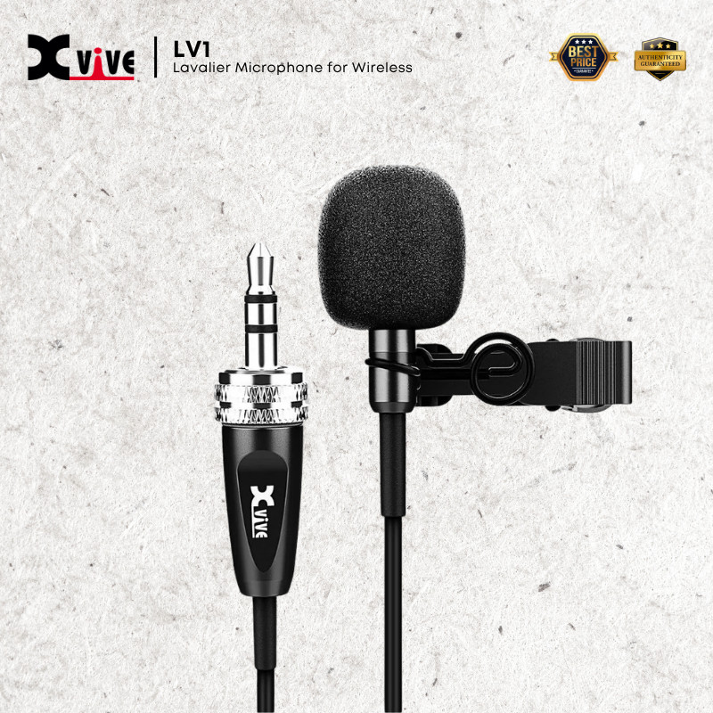 Xvive LV1 ไมโครโฟนแบบหนีบเสื้อสําหรับผู้หญิง ( LV-1 / LV 1 / XVIVE-LV1 )