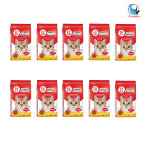 10 ถุง Zoi cat อาหารแมวโตทุกสายพันธุ์  รวมรส ขนาด 1 Kg.--