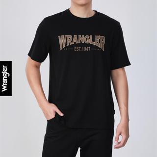 WRANGLER เสื้อยืดแขนสั้นผู้ชาย รุ่น WR S226MTSSF14 สีดำ