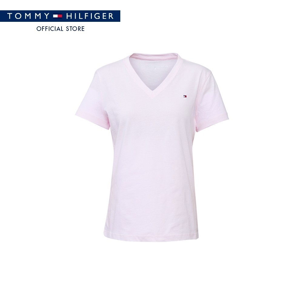 [SpecialCollection]Tommy Hilfiger เสื้อยืด ผู้หญิง รุ่น XW0XW03986 TOG - สีชมพู
