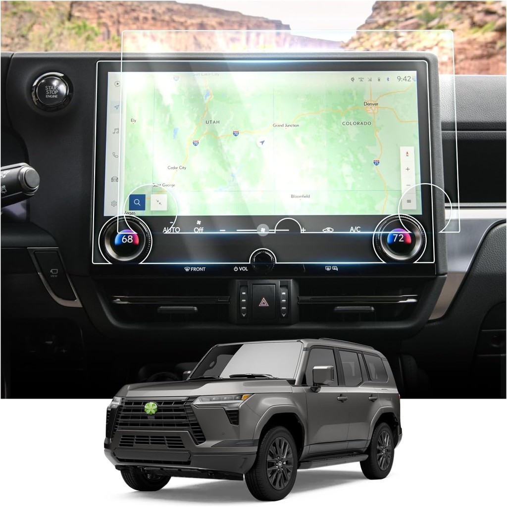 Ruiya 2024 2025 GX550 ป้องกันหน้าจอสําหรับ Lexus GX550 อุปกรณ์เสริมฟิล์มนาโนพลาสติกใช้งานร่วมกับ 202