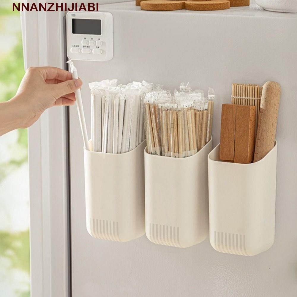 NANZHIJIABI กล่องเก็บของแม่เหล็ก, กล่องดูดซับแม่เหล็กแบบไม่มีหมัดพลาสติก, ตู้กล่องเก็บของติดผนังประหยัดพื้นที่ความจุขนาดใหญ่อเนกประสงค์