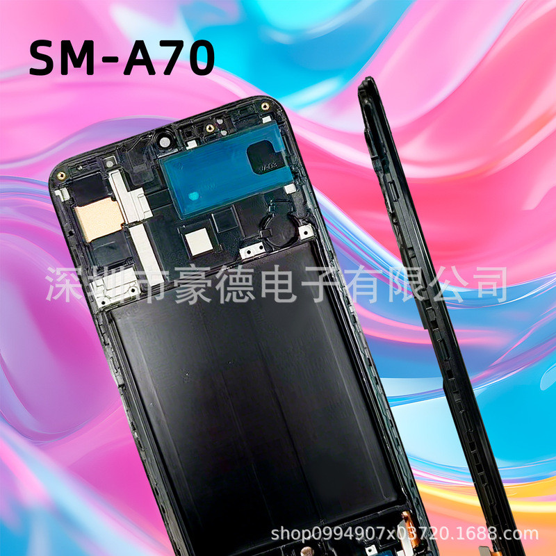 SM A70 เหมาะสําหรับ Samsung A70 กรอบหน้าจอ incell Samsung โทรศัพท์มือถือประกอบหน้าจอ