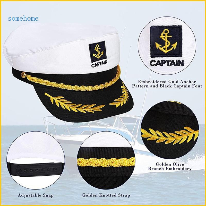 Sailor Hat Yacht Captain Hat Navy Marine Hat Sailor Captain Costume Men Navy