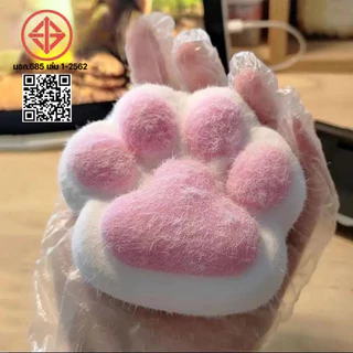 Squishy ของเล่นบีบสกุชชี่ รูปทรงอุ้งเท้าแมว ขนาดใหญ่ 14 ซม. ของเล่นขนสัตว์ Cat Paw ช้า ของเล่นความเครียด