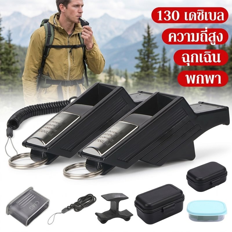 นกหวีดผู้ตัดสิน ความถี่สูง เสียงดัง เหมาะกีฬา ฟุตบอล บาสเกตบอล วอลเลย์บอล พกพา ช่วยชีวิตกลางแจ้ง
