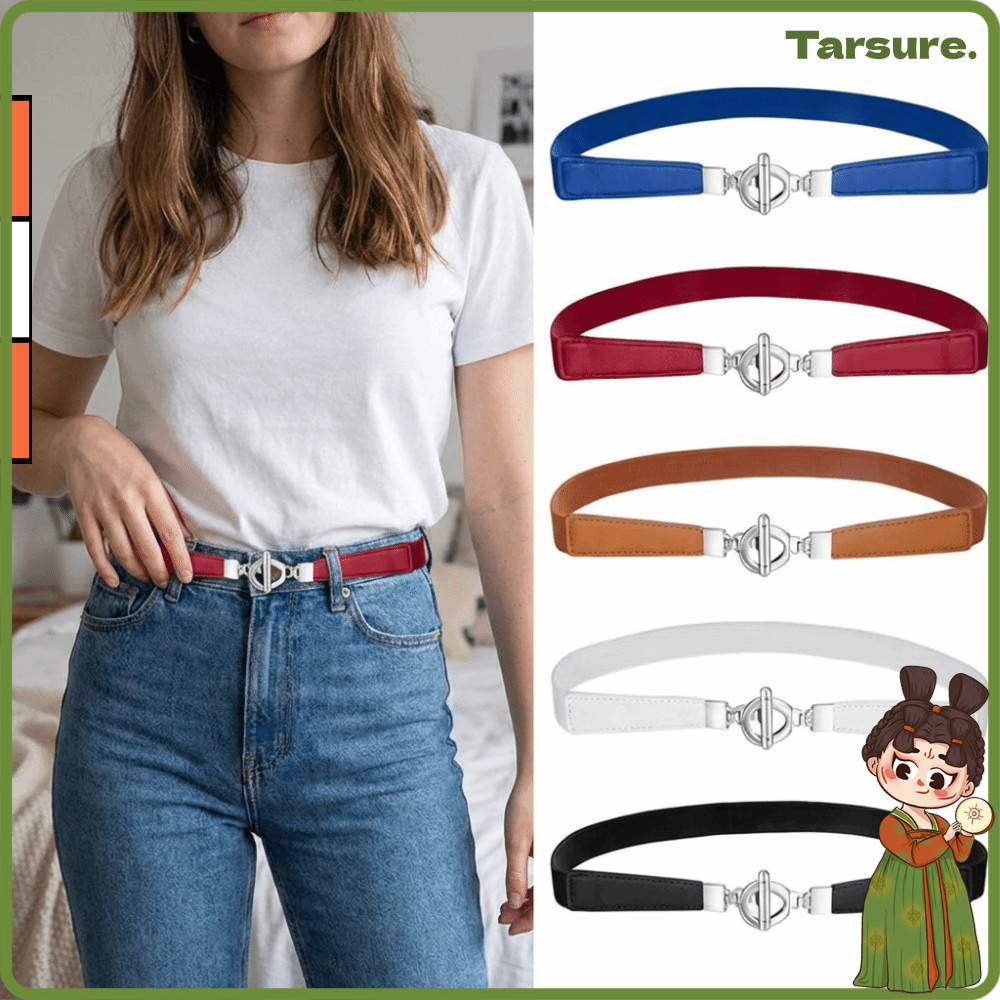 เข็มขัดยืดสำหรับผู้หญิง แบบเรียบง่าย สบายๆ พร้อมการออกแบบตามเทรนด์ และสายรัดเอว