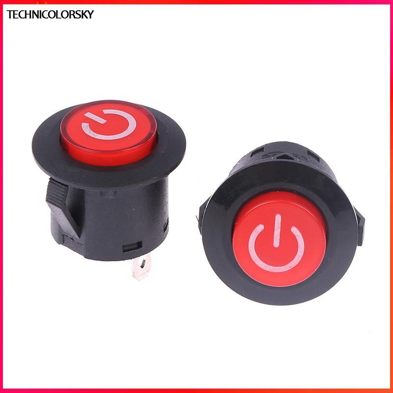 Technicolorsky One Button Start Switch สําหรับรถยนต์ไฟฟ้าเด็ก 3-pin Power Switch สําหรับรถแบตเตอรี่เ
