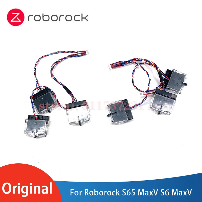 ชิ้นส่วนซ่อมแซมหุ่นยนต์ Roborock ดั้งเดิมเหมาะสําหรับเซ็นเซอร์หน้าผาการกระแทกด้านหน้าของ Roborock S6