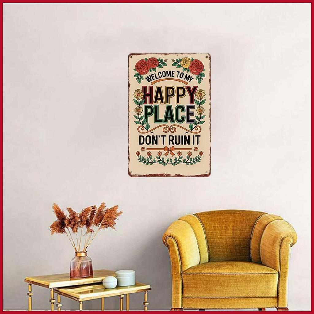 Home Decor Wall Sign Farmhouse ตกแต่งแผ่นโลหะโลหะ Art Decor ป้ายสําหรับ Farmhouse Home Apartment sho