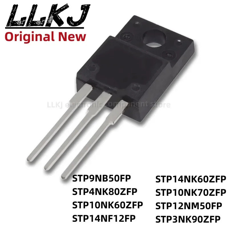 5 ชิ้น STP9NB50FP STP4NK80ZFP STP10NK60ZFP STP14NF12FP STP14NK60ZFP STP10NK70ZFP12NM50FP STP3NK90ZFP