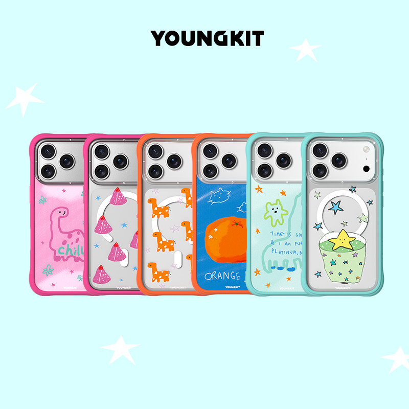 {Marshmallow} youngkit Ape Gas Split Case เหมาะสําหรับ Apple 17ProMax เคสโทรศัพท์ iPhone16 Case 15pm