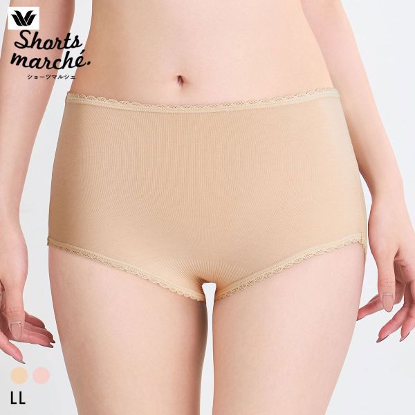 วาโก้ กางเกงในมาร์เช่ คอตตอนผสม ทรงเอวสูง (ไซส์ LL)(40PPC250LL)(ส่งตรงจากญี่ปุ่น)1