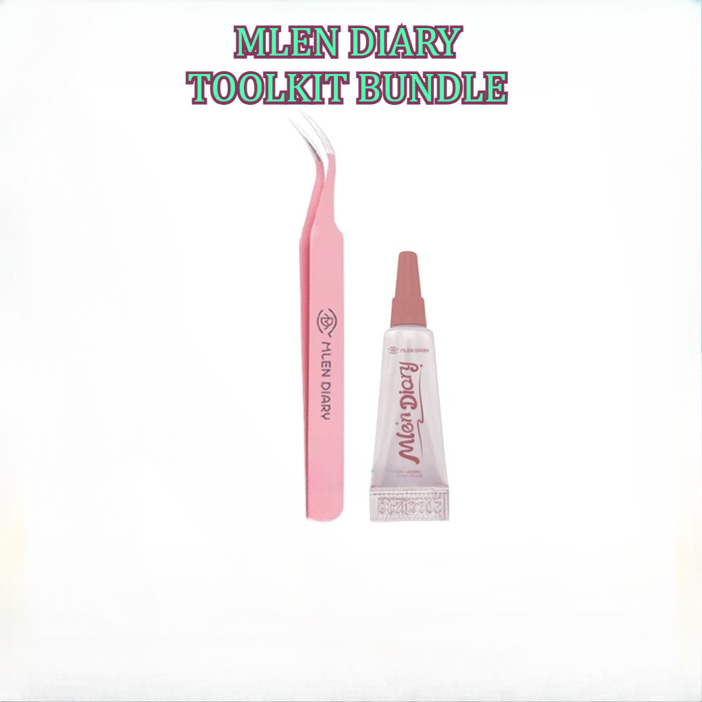 MATA MLEN DIARY Toolkit Bundle (แหนบ + กาว 1.5gr) - แหนบขนตาและกาวติดขนตา