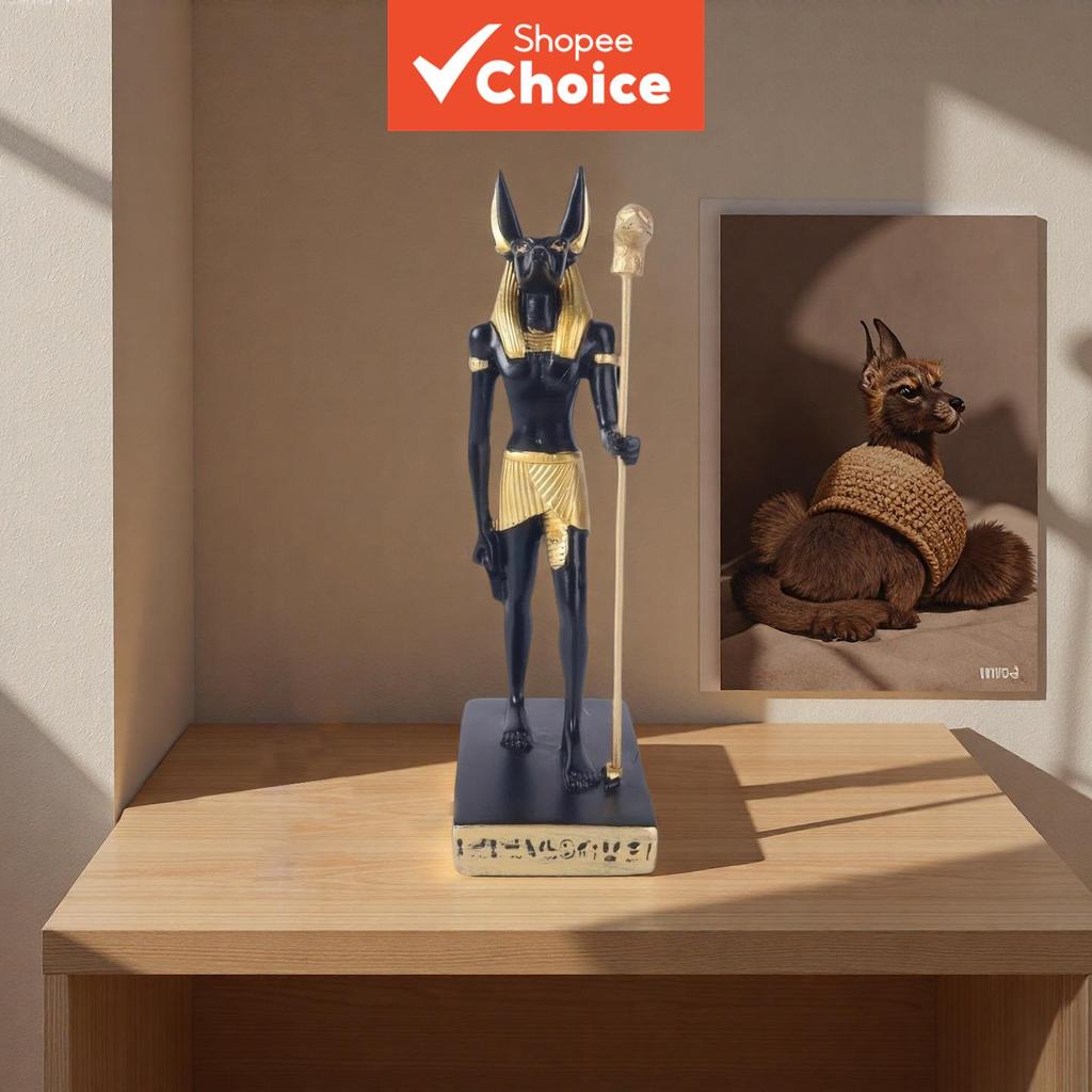 รูปปั้น Anubis อียิปต์โบราณ, หมาป่าพระเจ้าหุ่นเรซิ่นหัตถกรรม, ห้องโถงทางเข้าตกแต่งโต๊ะ, บ้านรูปปั้นขนาดเล็ก, ขายร้อน