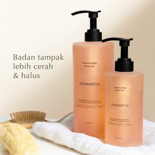 (Ready Stock) MOSSERU Shower Gel 500ml for Brightening with Tranexamic | Sabun Mandi Mencerahkan | Pencerah Tubuh | Body Wash | Melembapkan