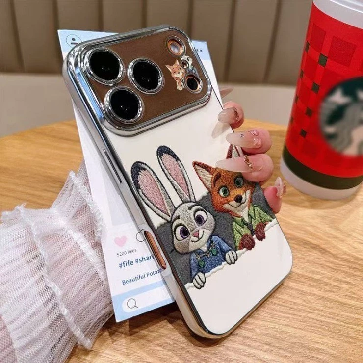 สําหรับ IPhone17 16 15 14 13 12 11ProMax XR 7Plus การ์ตูน Nick Judy คู่ Big Windows เคสโทรศัพท์ thumbnail 6
