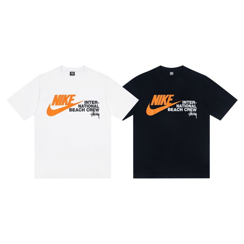 เสื้อยืดลายสองสีผ้าฝ้ายแฟชั่น ไซส์ใหญ่ สำหรับชายและหญิง ออกแบบให้สวมใส่คล่องตัว ในสไตล์ฤดูร้อน