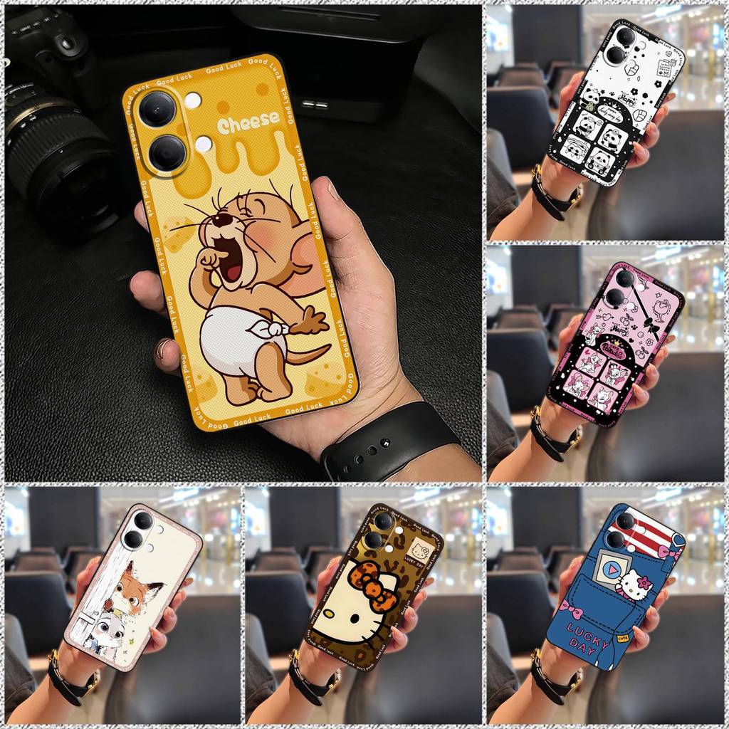 Youth Fun VIVO Y05 4G/Y21 5G 2026 เคสโทรศัพท์สร้างสรรค์การ์ตูนตลกแนวโน้มLuxury Textureคู่Graffitiการ