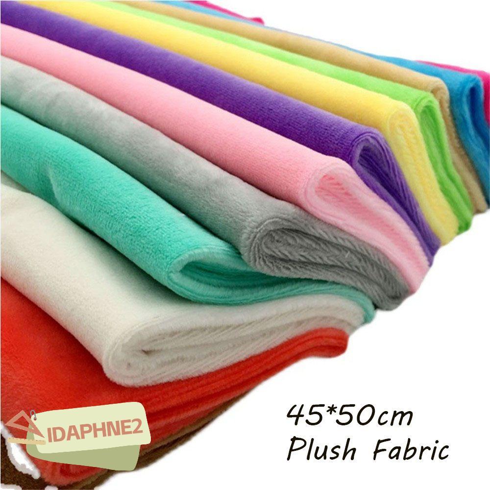 IDAPHNE2 ผ้า Plush Patchwork มีให้เลือกหลายสี Handmade Home 45*50 ซม. สําหรับเย็บผ้า