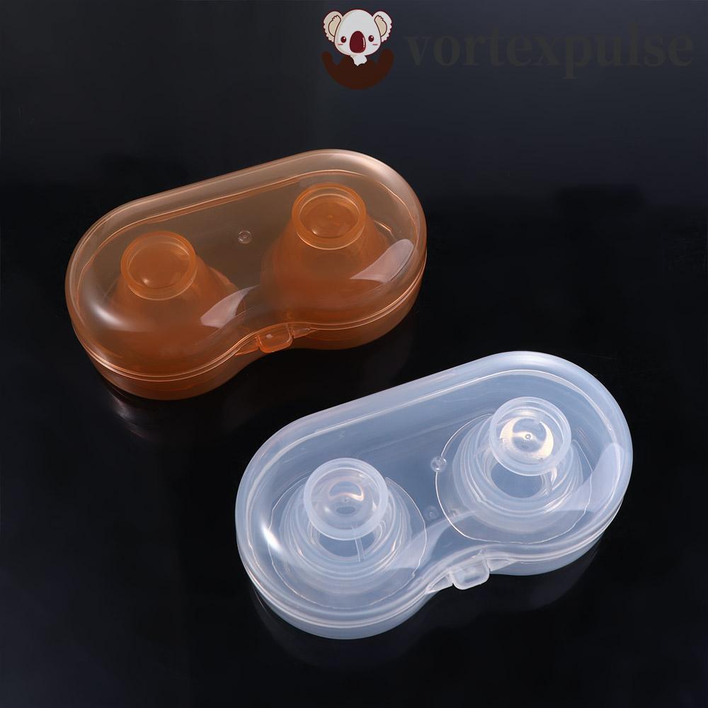 VORTEXPULSE หัวนม Corrector บรรจุภัณฑ์กล่อง 2 ชิ้น/เซ็ตซิลิโคนสาวตั้งครรภ์สําหรับแบน Inverted หัวนมหัวนมเครื่องช่วยหายใจ Puller