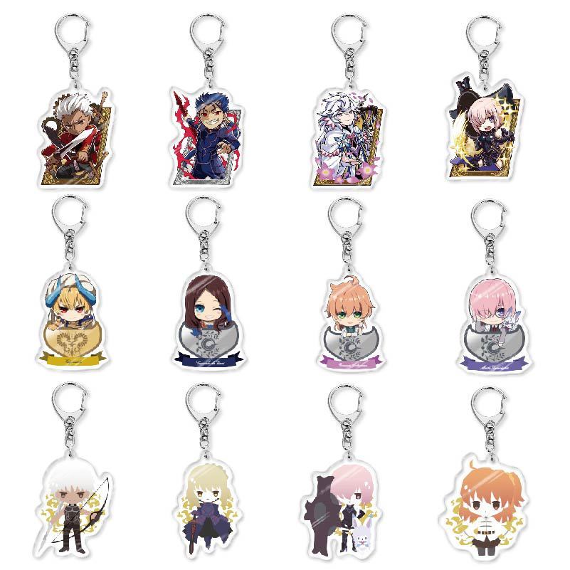 อะนิเมะอะคริลิค Fate Fate Night สองมิติ saber อะนิเมะสินค้าพวงกุญแจ
