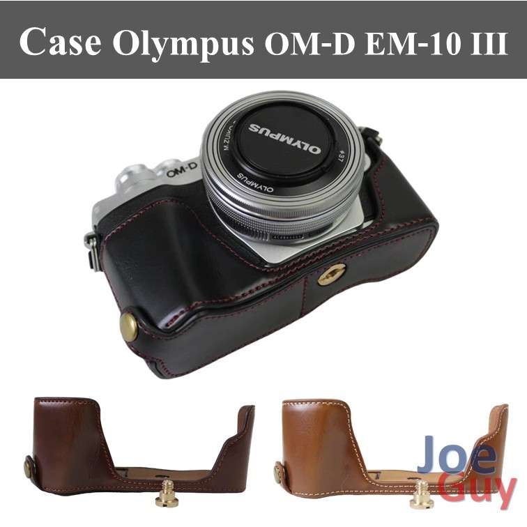 Case Olympus OM-D EM-10 Mark III เคส Olympus OMD EM10 III Case เตส Olympus OMD EM10M3 Half Case เตส 