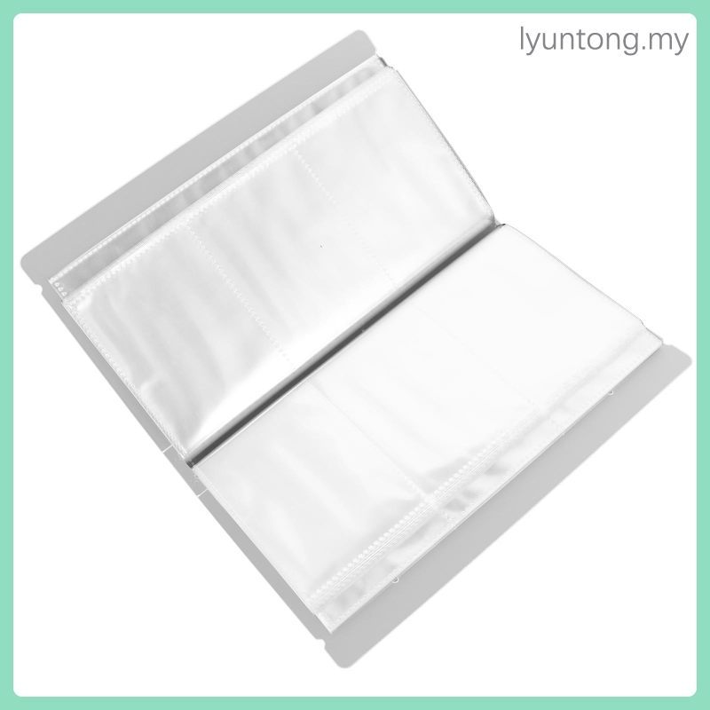 Clear Card Sleeves Tickets Holders Cards Collector Storage Albumโปสการ์ดอัลบั้ม23X12.7CMสีขาวPP