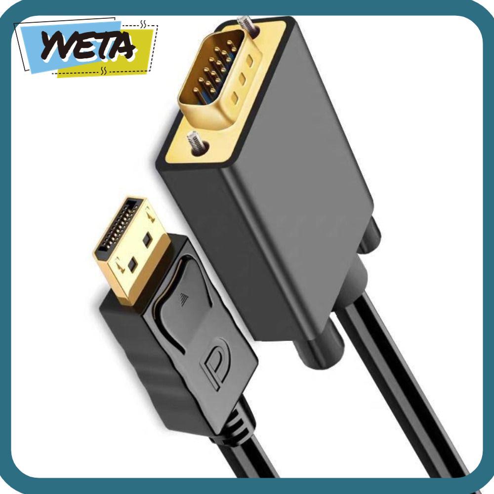 YVETA DP to VGA Cable HDTV Projector Displayport to VGA Conventer