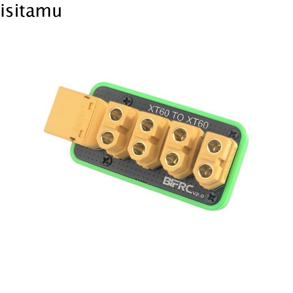 ISAFT Power Distribution Board, 4 Channel Plug XT90 Connector High Current Distribution Board, XT60 