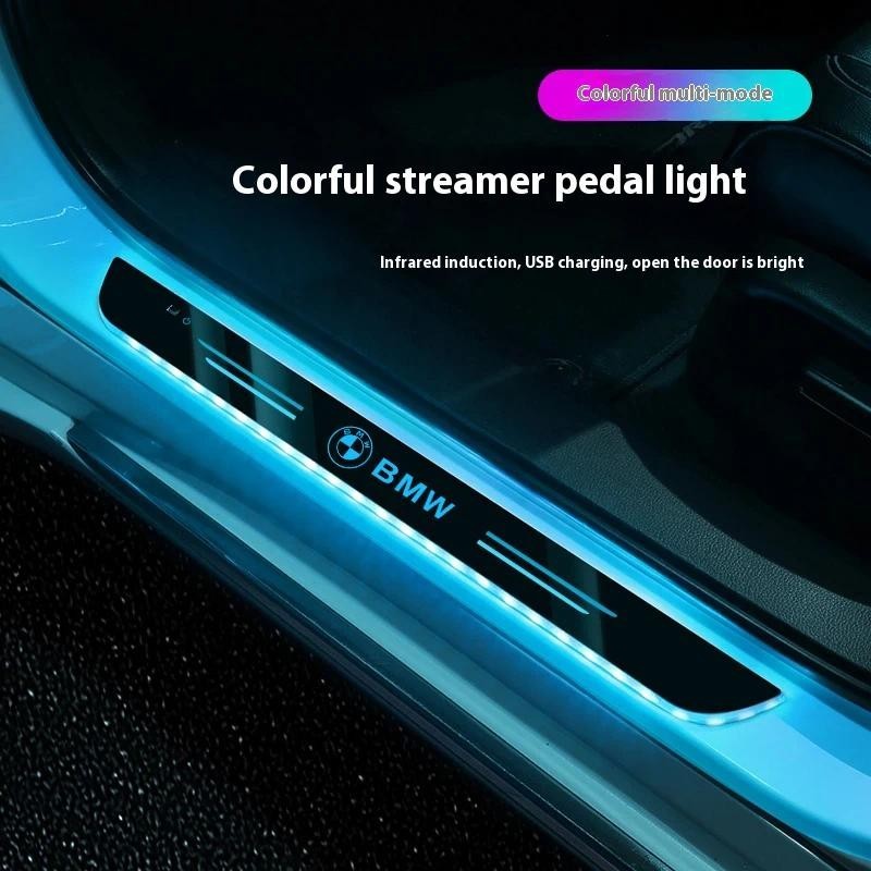 LED รถยินดีต้อนรับเหยียบไฟประตู Sill Light สําหรับ BMW X1 X3 X4 X5 X6 X7 E46 E39 E87 E60 E92 E90 F10