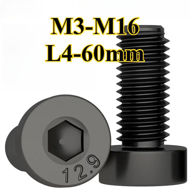 น็อตหัวจมบาง เกลียวมิล ตลอด  สกรู เกรด 12.9 /Hexagon Socket Head Cap Screws Low Head 12.9 DIN7984 M3