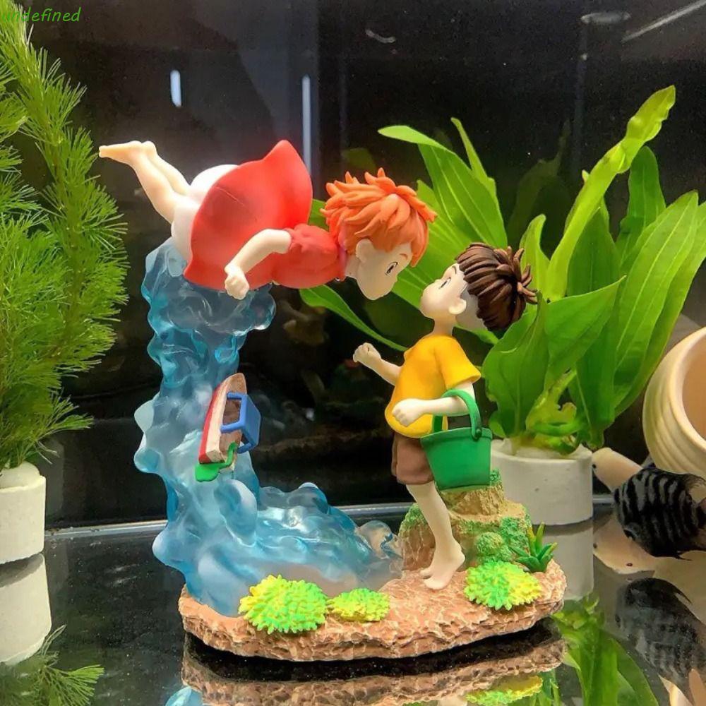JARREDIW Sousky Seagal รูป,การ์ตูนของเล่น Ponyo บน Cliff รูป,ตกแต่งบ้าน PVC ตุ๊กตา Kawaii 15 ซม. Pon