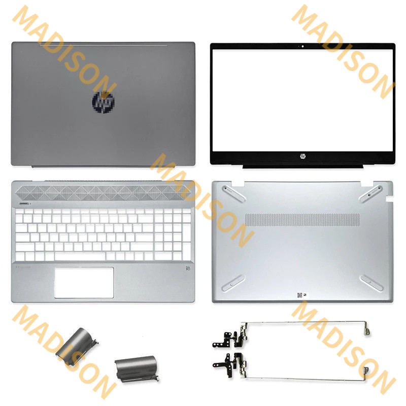 ฝาครอบแล็ปท็อปสําหรับ HP 15-CW 15-CS TPN-Q210 TPN-Q208 LCD ปกหลังด้านหน้า Bezel Palmrest ด้านล่างบานพับบานพับฝาครอบ