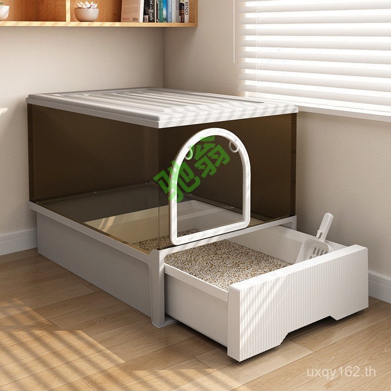 Aimi 48 Pet Hour Cat Toilet] Special Delivery Deodorant Large yut Cat Litter Box [ระงับกลิ่นกายล้อมร